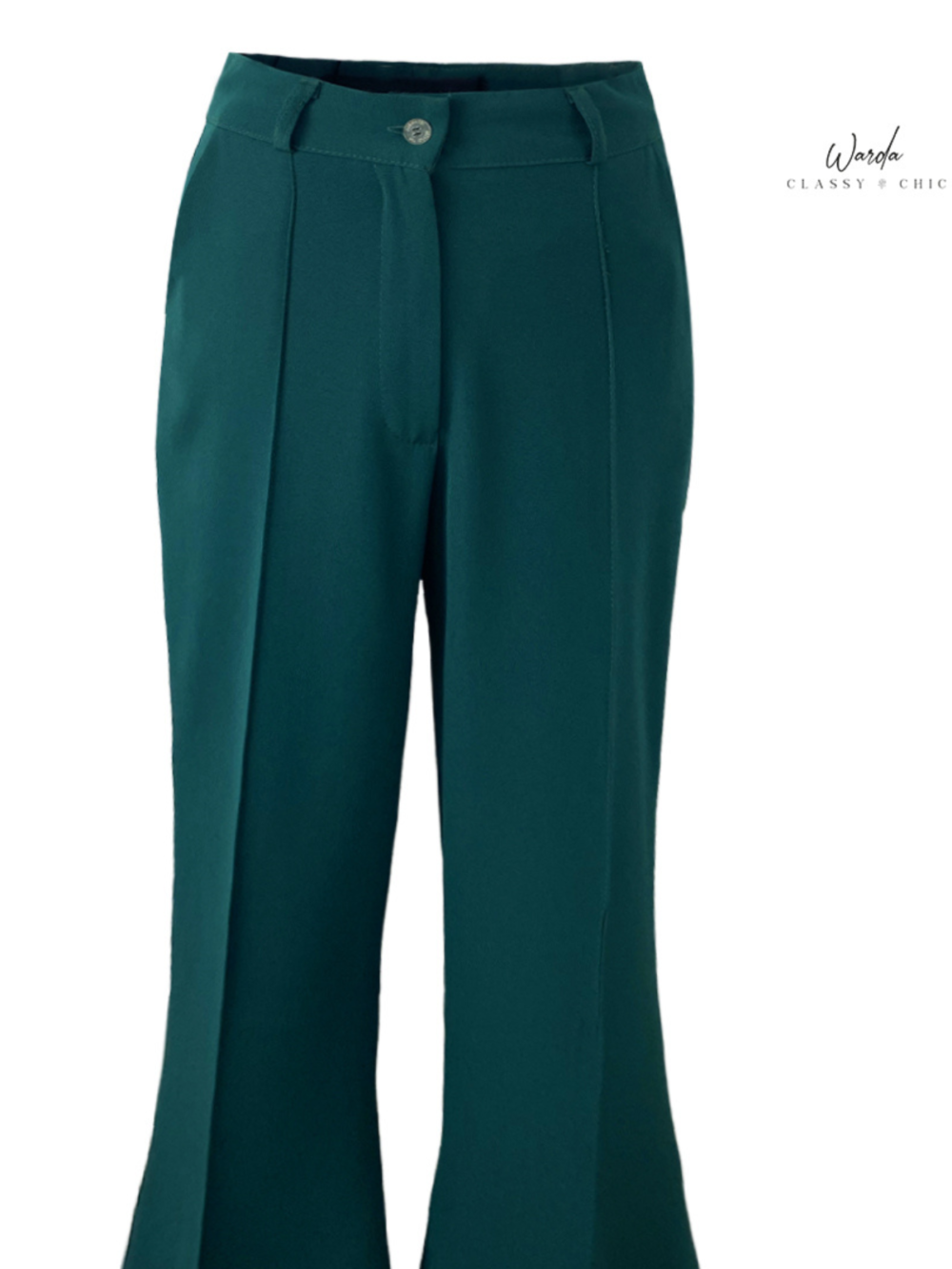 Pantalon Flare Vert Émeraude – Image 4