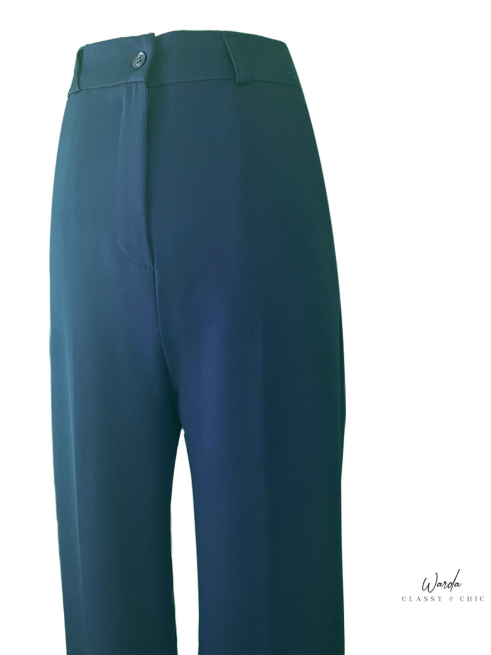 Pantalon Flare Bleu Marine