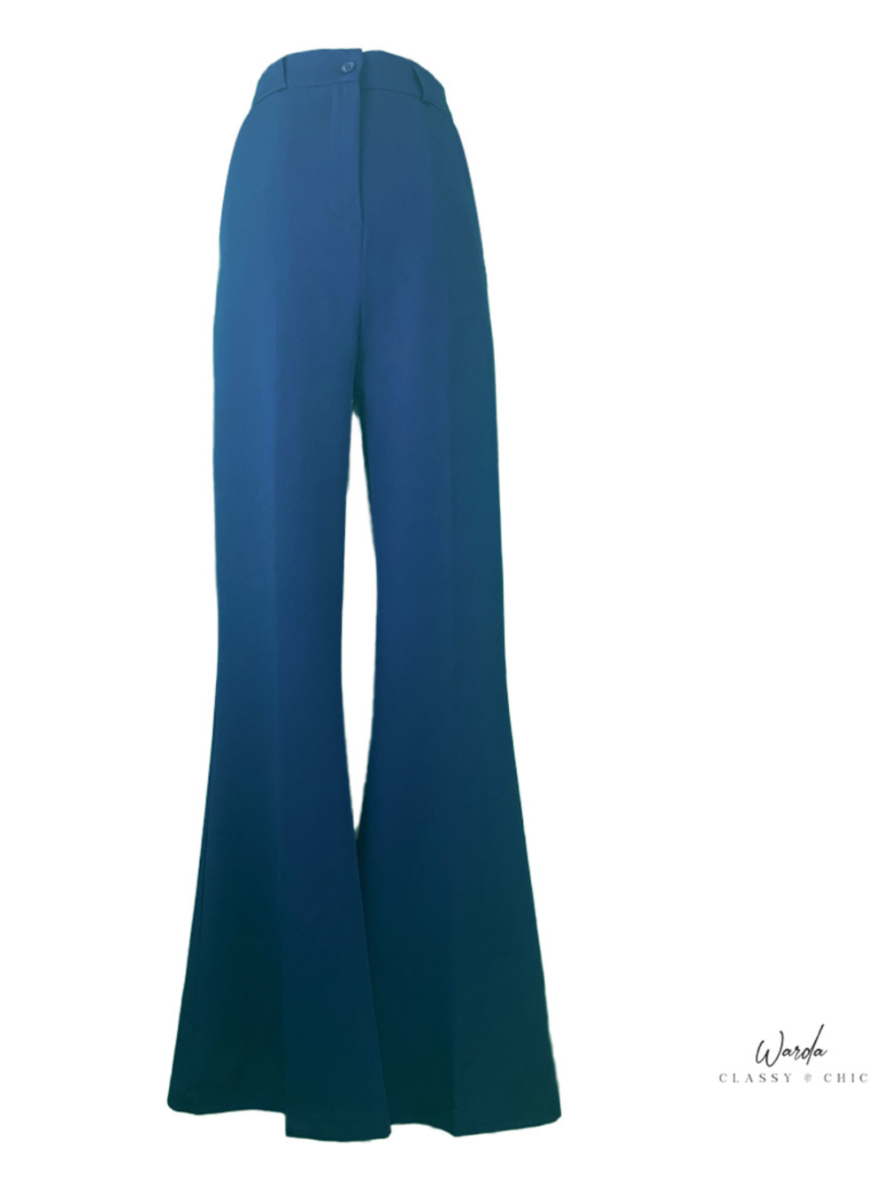 Pantalon Flare Bleu Marine – Image 2