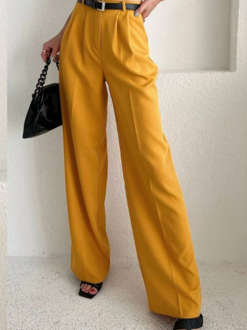 Pantalon Large Jaune – Image 5