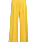 pantalon femme large moutarde