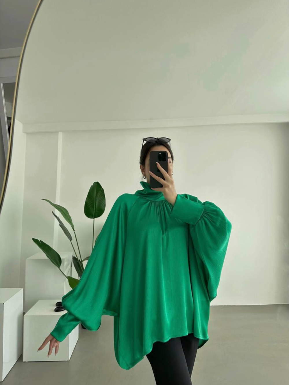 Blouse Oversize Satinée – Image 2