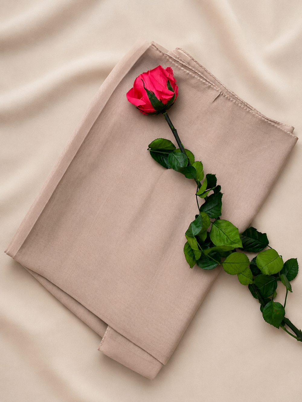 Hijab Mousseline Taupe