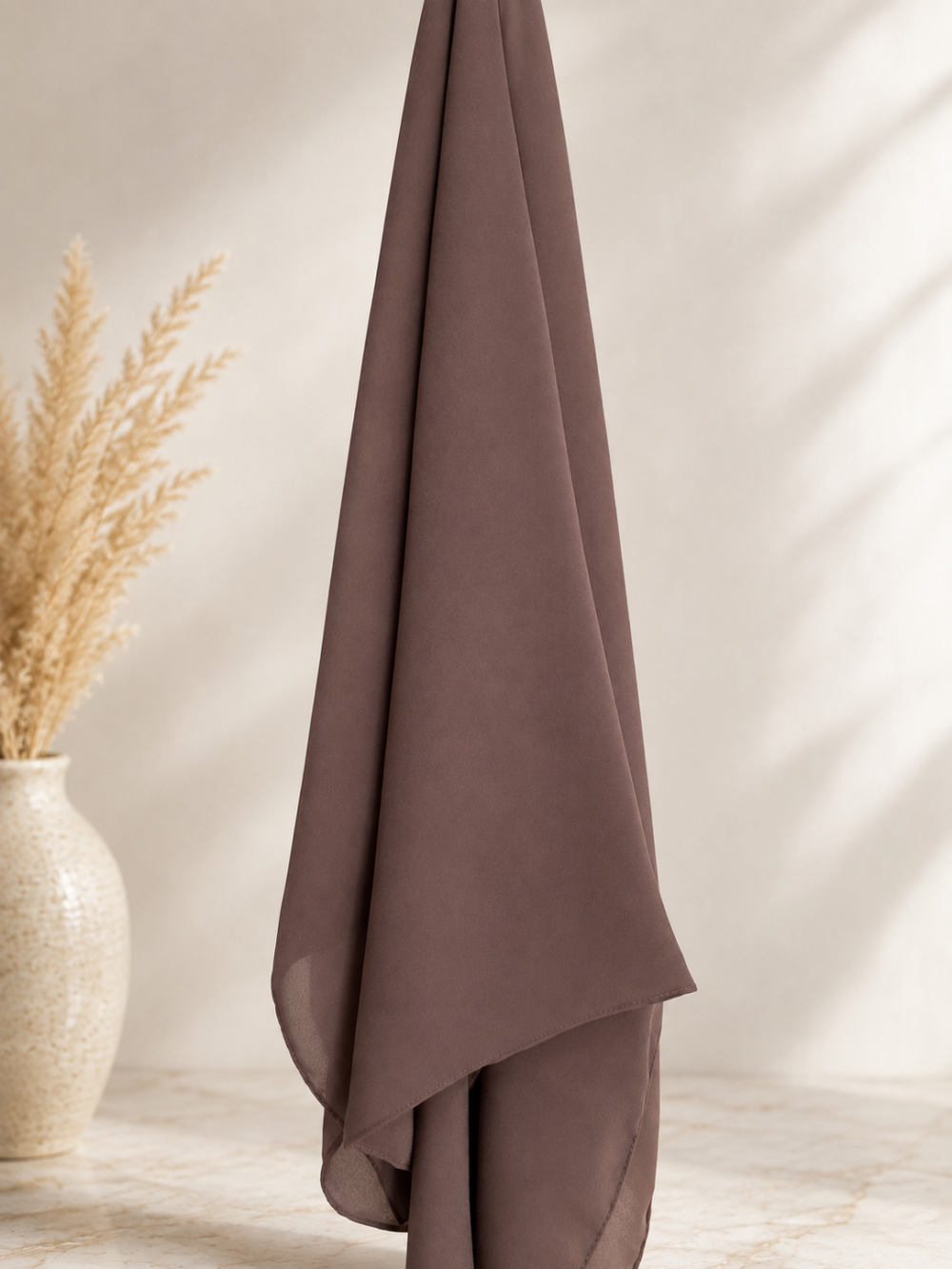 Hijab Marron Taupe – Élégance Chaleureuse