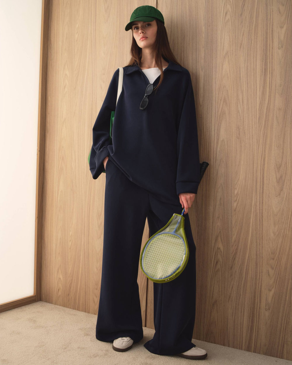 Ensemble tunique col polo et pantalon large – Image 2